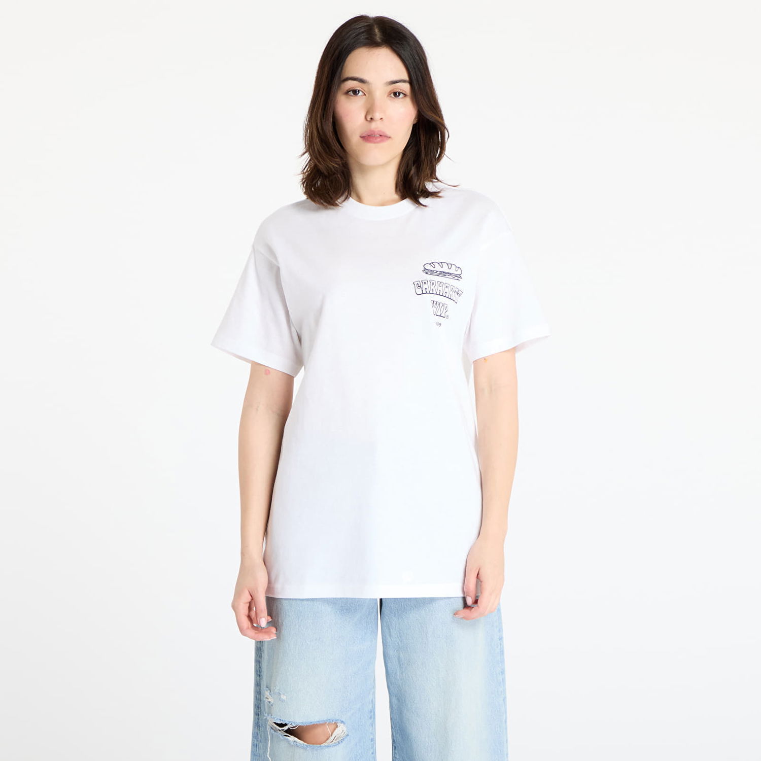 Tričko Carhartt WIP Short Sleeve Sandwich T-Shirt Biela | I035230.02XX, 0