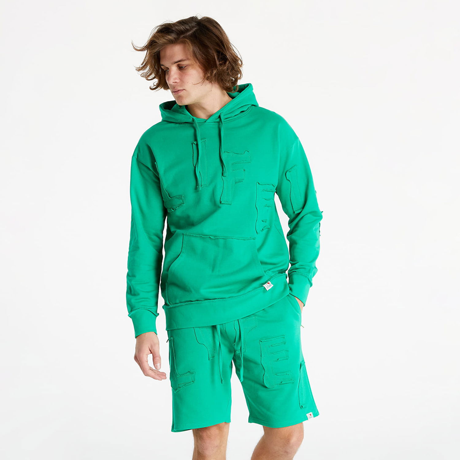 Mikina Life is Porno Illegal Hoodie Zelené | 21SSH03, 1