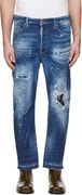Dsquared2 Medium Ripped Wash Bro Jeans