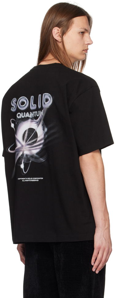 Tričko Solid Homme Quantum Relaxed Fit Patch T-Shirt Čierna | S243TS55, 2