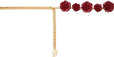 Náhrdelník Blumarine Red Rose Resin Gold Belt Vínová | P422W228A, 1