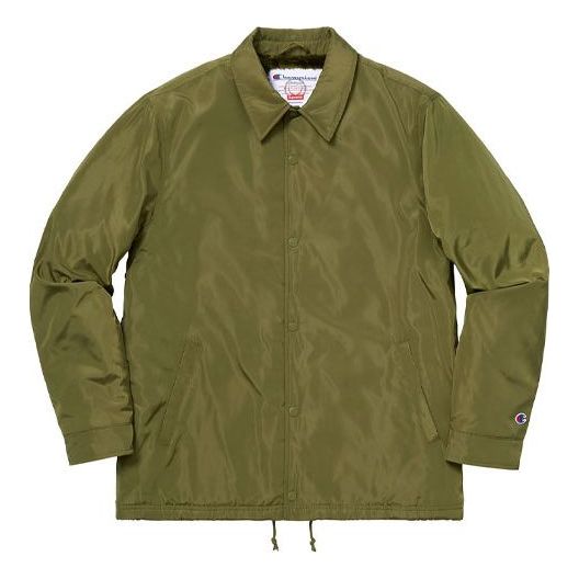 Vetrovka Supreme Coaches Label Jacket Zelené | SUP-FW18-367, 0