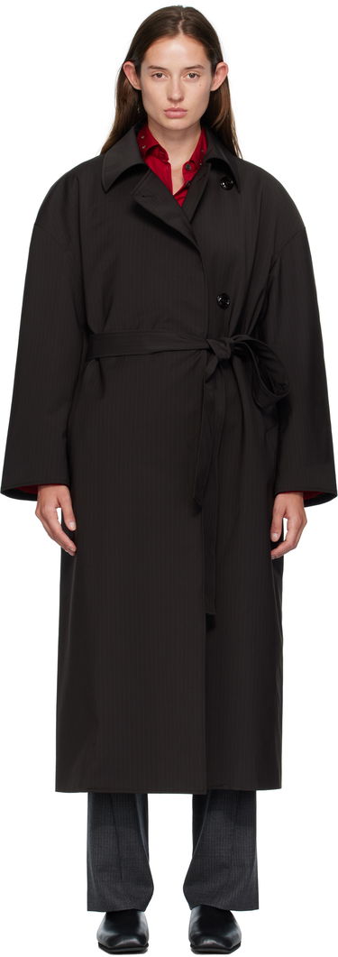 Kabáty OUR LEGACY OUR LEGACY Pinstripe Court Coat Čierna | W4251CC, 0