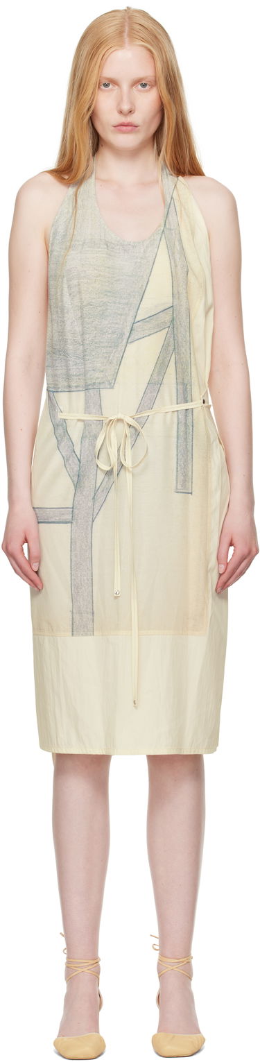 Šaty LEMAIRE Lemaire Philippe Weisbecker Apron Midi Dress Žltá | DR1103 LF1414, 0