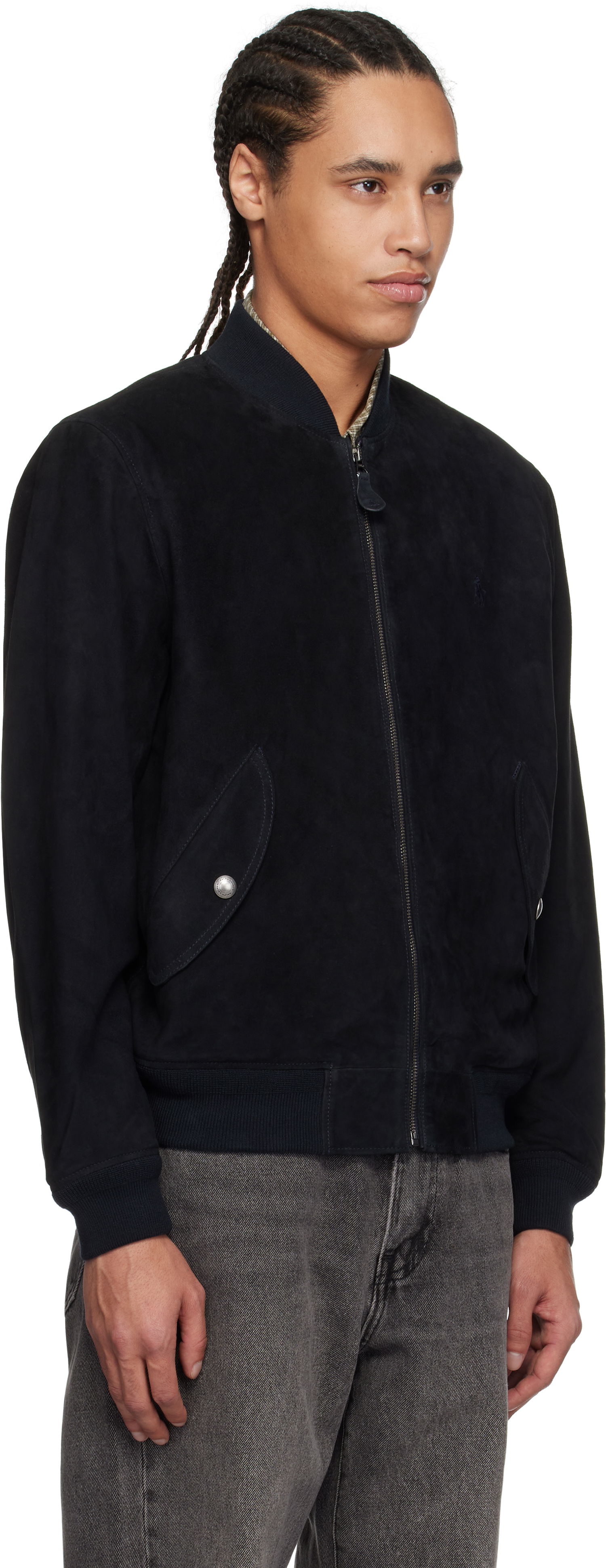 Bomber bunda Polo by Ralph Lauren Polo Ralph Lauren Suede Bomber Jacket Navy | 710963338002, 1