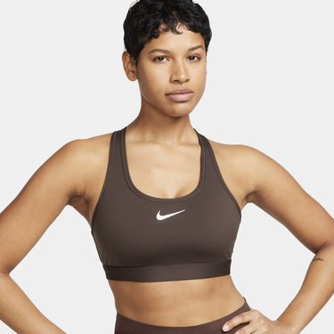 Podprsenka Nike Swoosh Bra Hnedá | DX6821-237, 2
