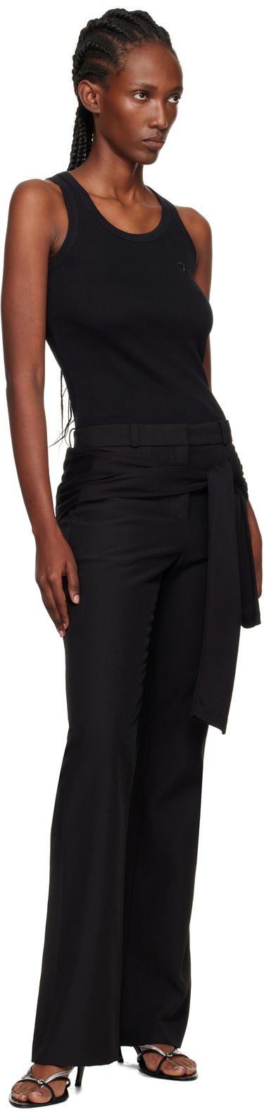 Nohavice Coperni Coperni Jersey Wrap Trousers Čierna | COPP140F3004, 3