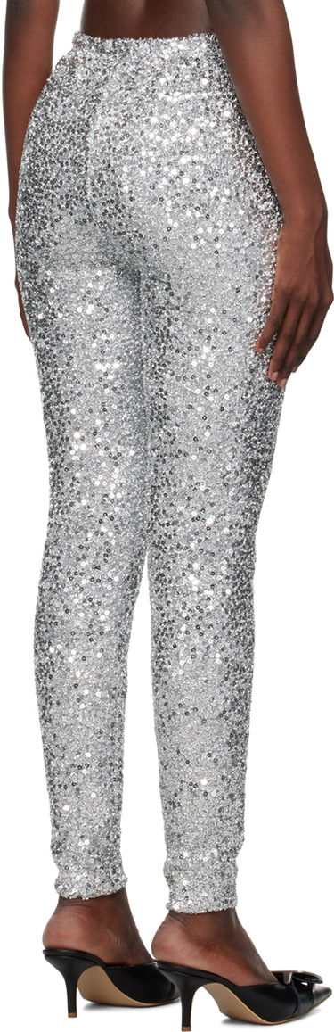 Legíny We11done We11done Sequined Leggings Metalická | WD-LE3-23-246-W-SV, 2