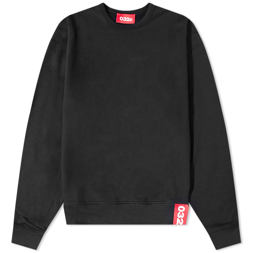 Mikina 032C Classic Tab Crew Sweatshirt Čierna | FW22-C-2010, 0