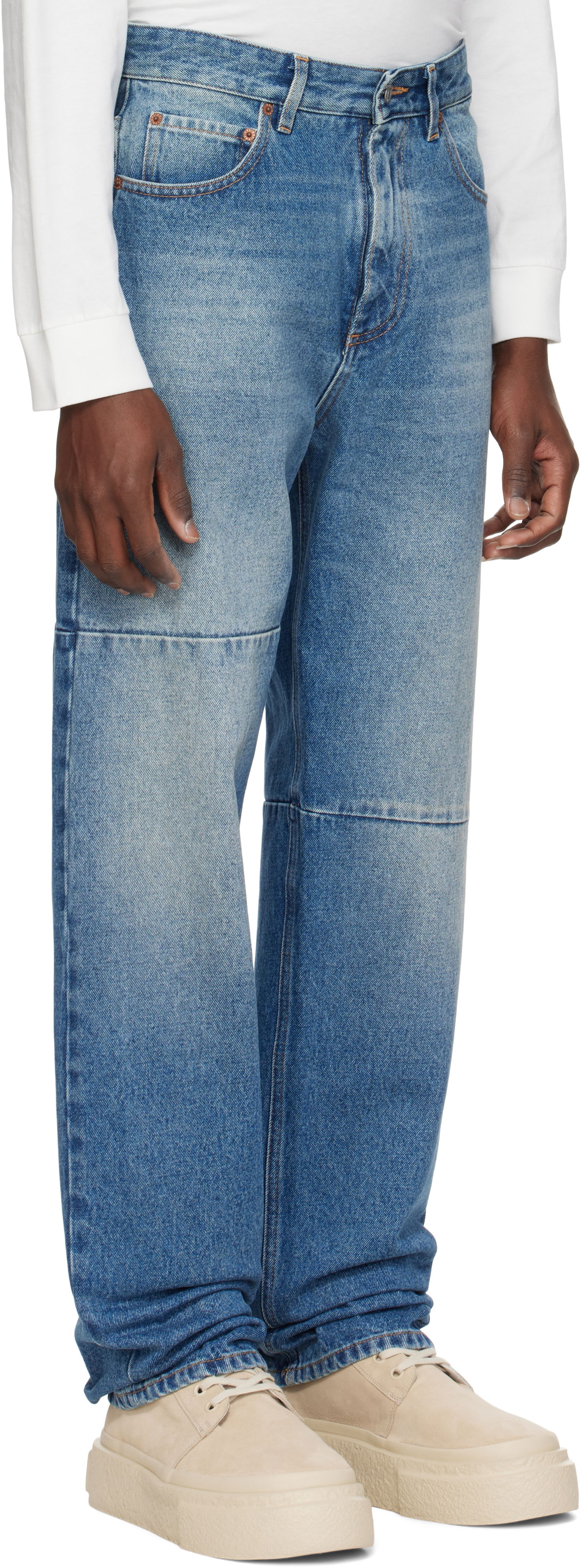 Džínsy Maison Margiela MM6 Maison Margiela Tapered Jeans Modrá | SH0LA0009 M30018, 1
