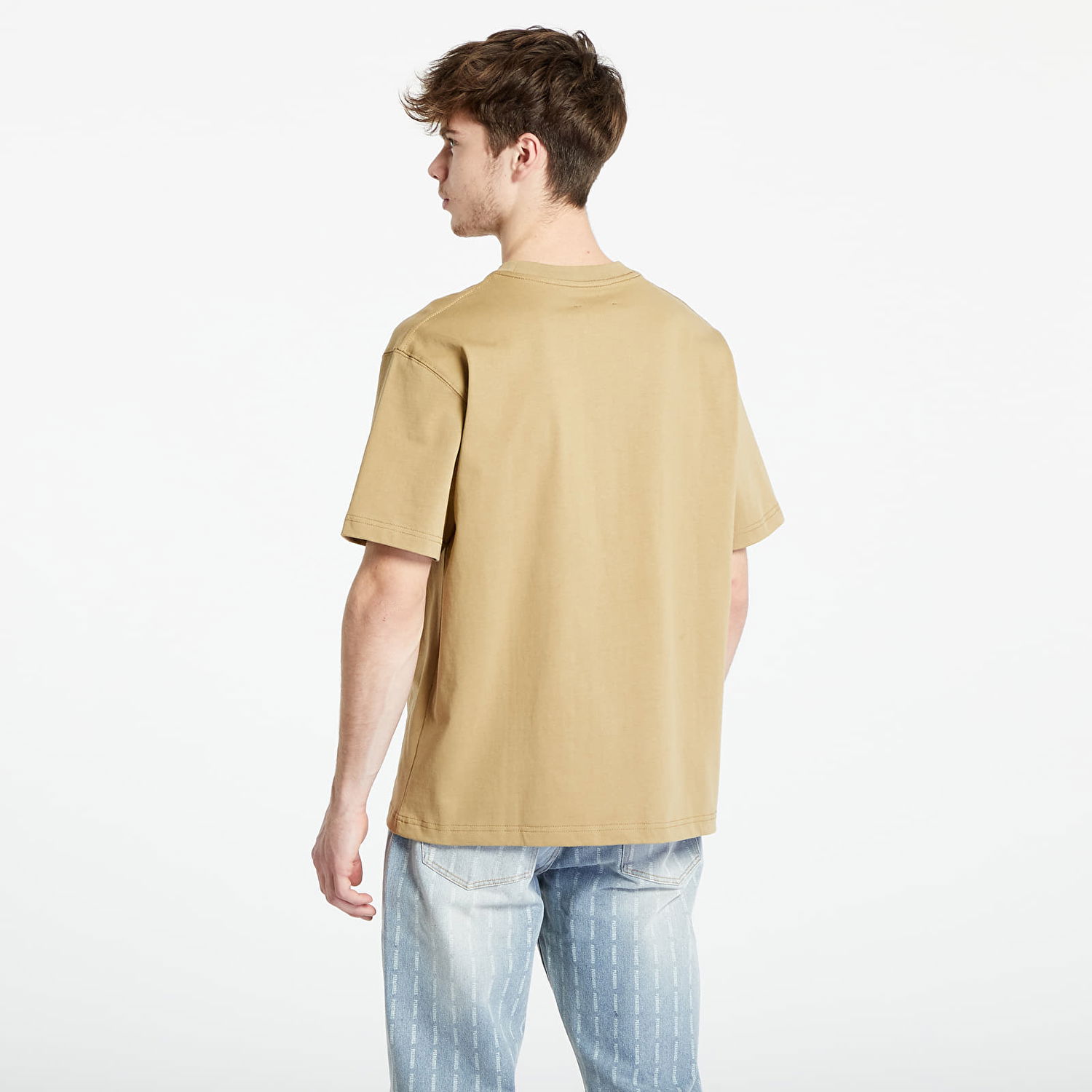 Tričko Pleasures Drag Heavyweight T-Shirt Béžová | P23W034 BEIGE, 1