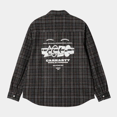 Košeľa Carhartt WIP Carhartt WIP Runaway Millett Long Sleeve Shirt Hnedá | I034383_4, 4