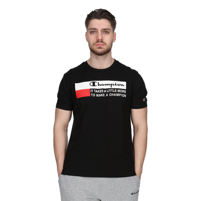 Tričko Champion Graphic Crewneck T-Shirt Čierna | 221501-KK001