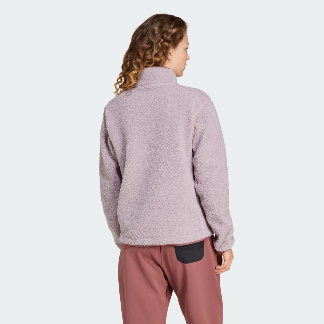 Mikina adidas Performance Fleece Pullover Fialová | IW0223, 1