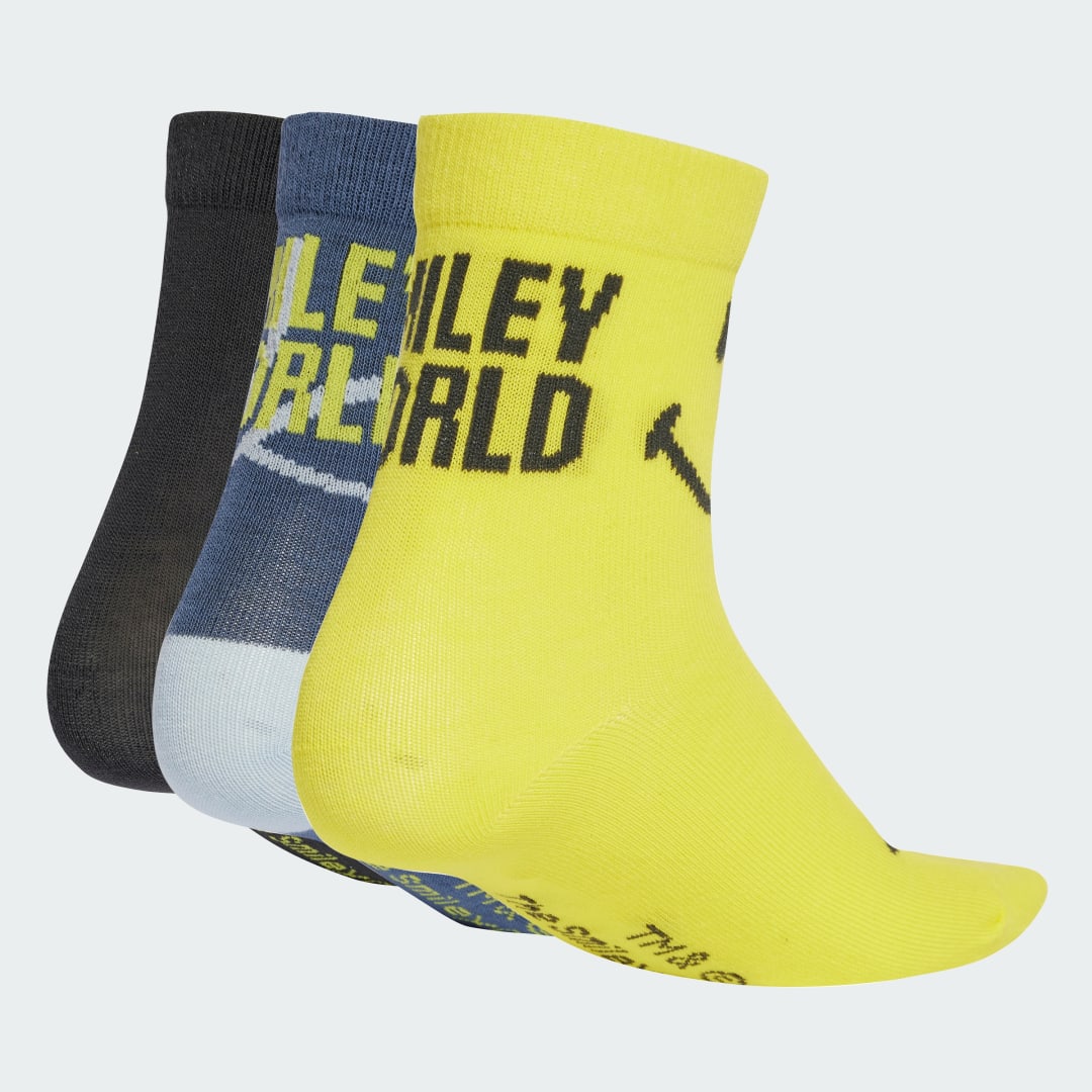 Ponožky adidas Performance Smiley World Kids Socks - 3 Pairs Rôznofarebný | JG5804, 0
