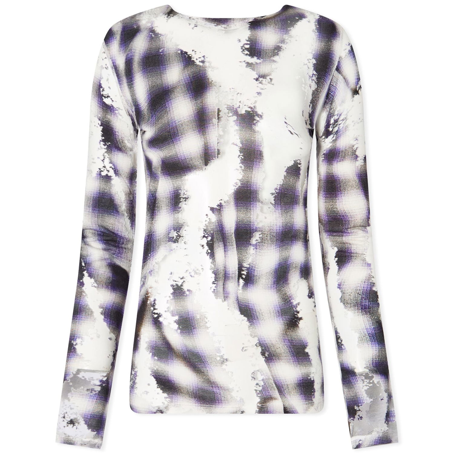 Tričko Y/PROJECT Long Sleeve Top Print Modrá | 105TO001-BP, 0