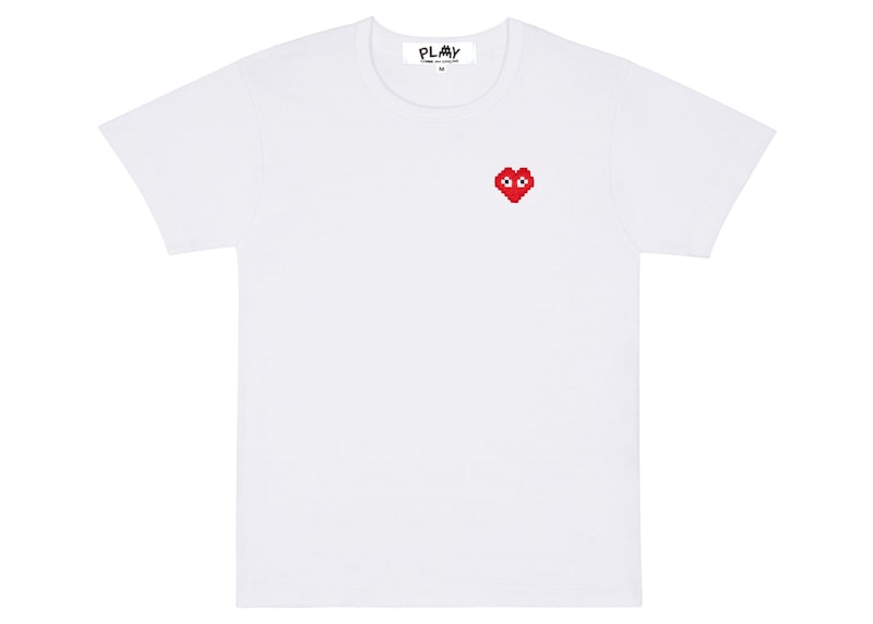 Tričko Comme des Garçons Play x Invader T-Shirt Biela | AZ-T321-051, 0