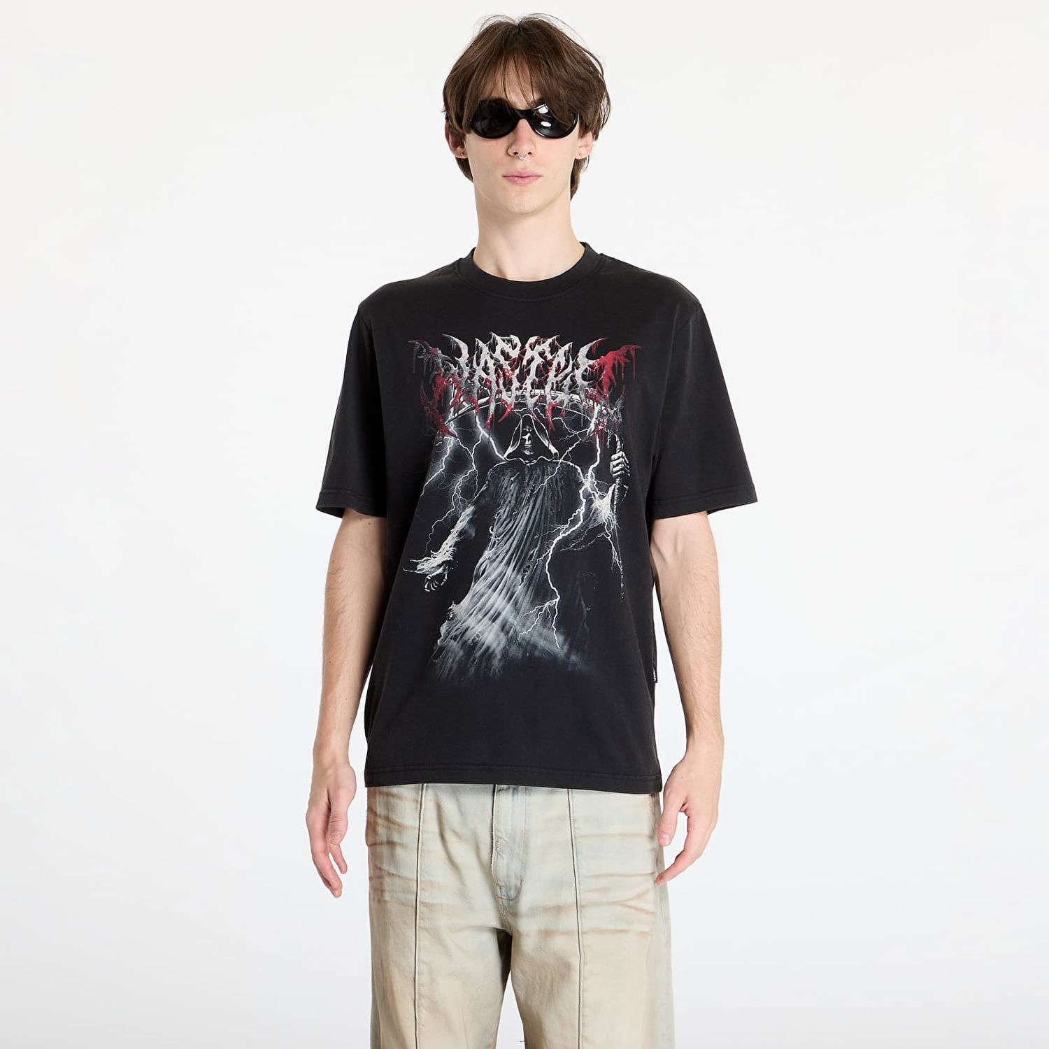 Tričko Wasted Paris Scythe T-Shirt Faded Black Čierna | WP_000183, 0