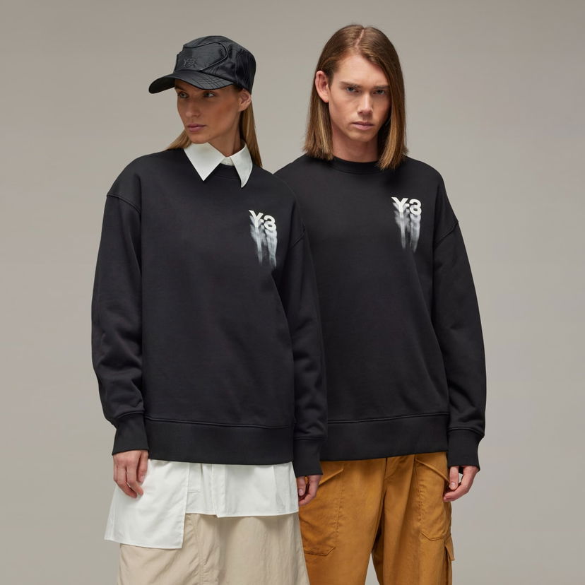 Mikina Y-3 Graphic Crew Sweat Čierna | IZ3171