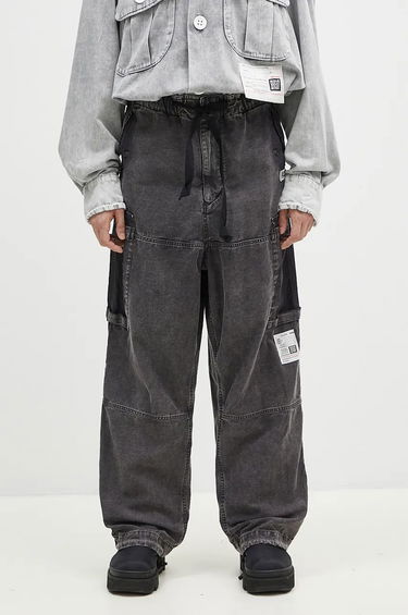 Cargo nohavice Maison MIHARA YASUHIRO Satin Cargo Pants Čierna | J13PT171, 0