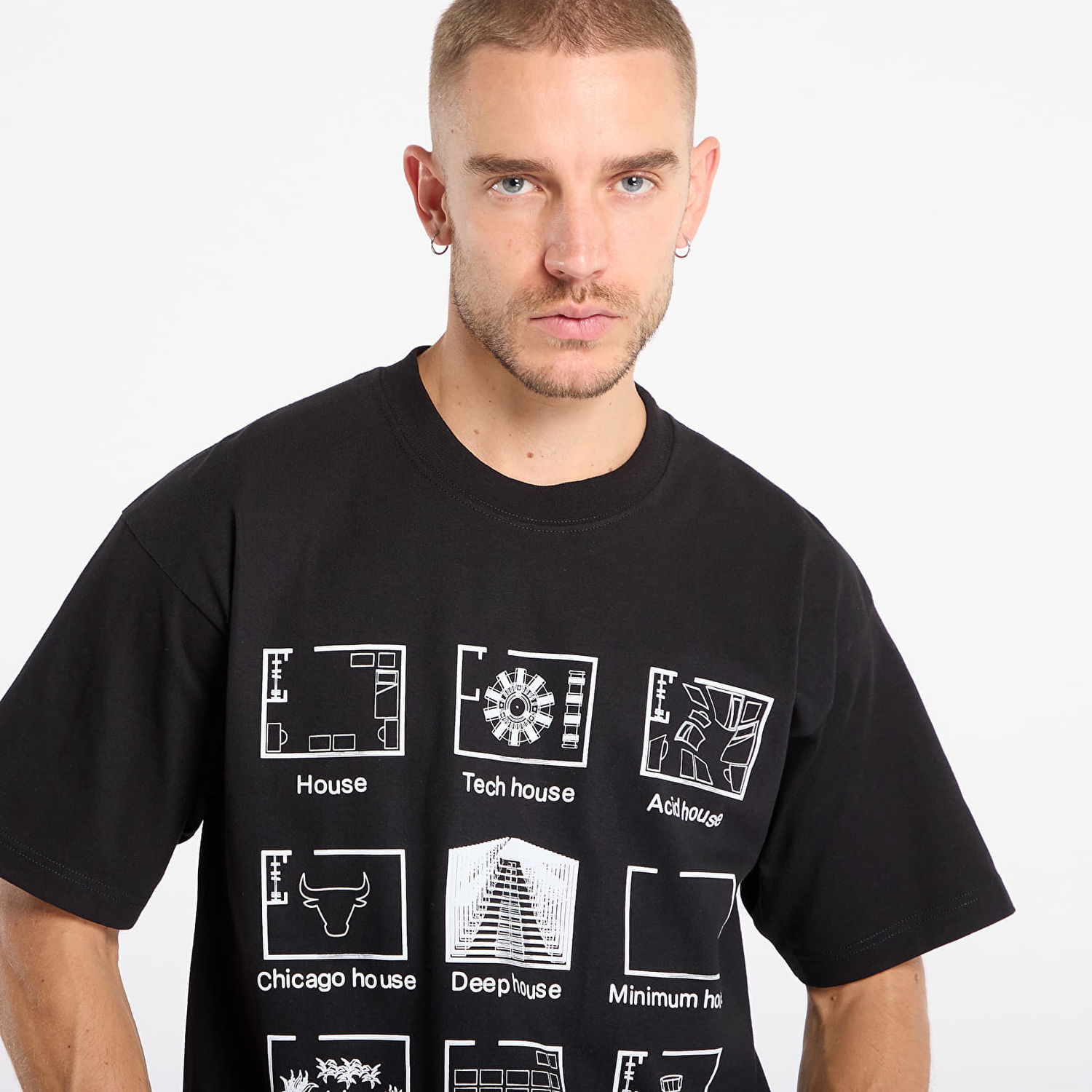Tričko Pleasures House Blend T-Shirt Čierna | P25F075-BLACK, 1