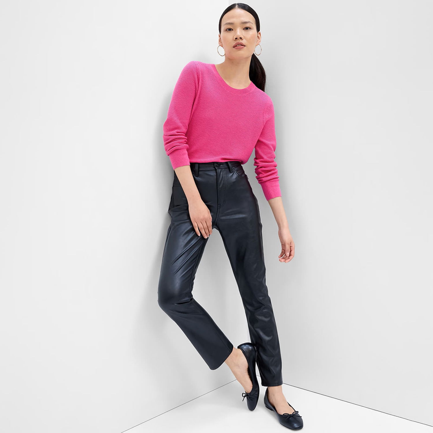 Sveter GAP Sweater Bella Crew Standout Pink M Ružová | 745505-01, 0