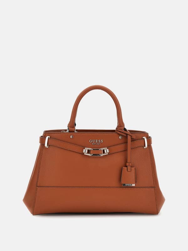 Kabelka GUESS Brown Structured Handbag Hnedá | HWBG9527060