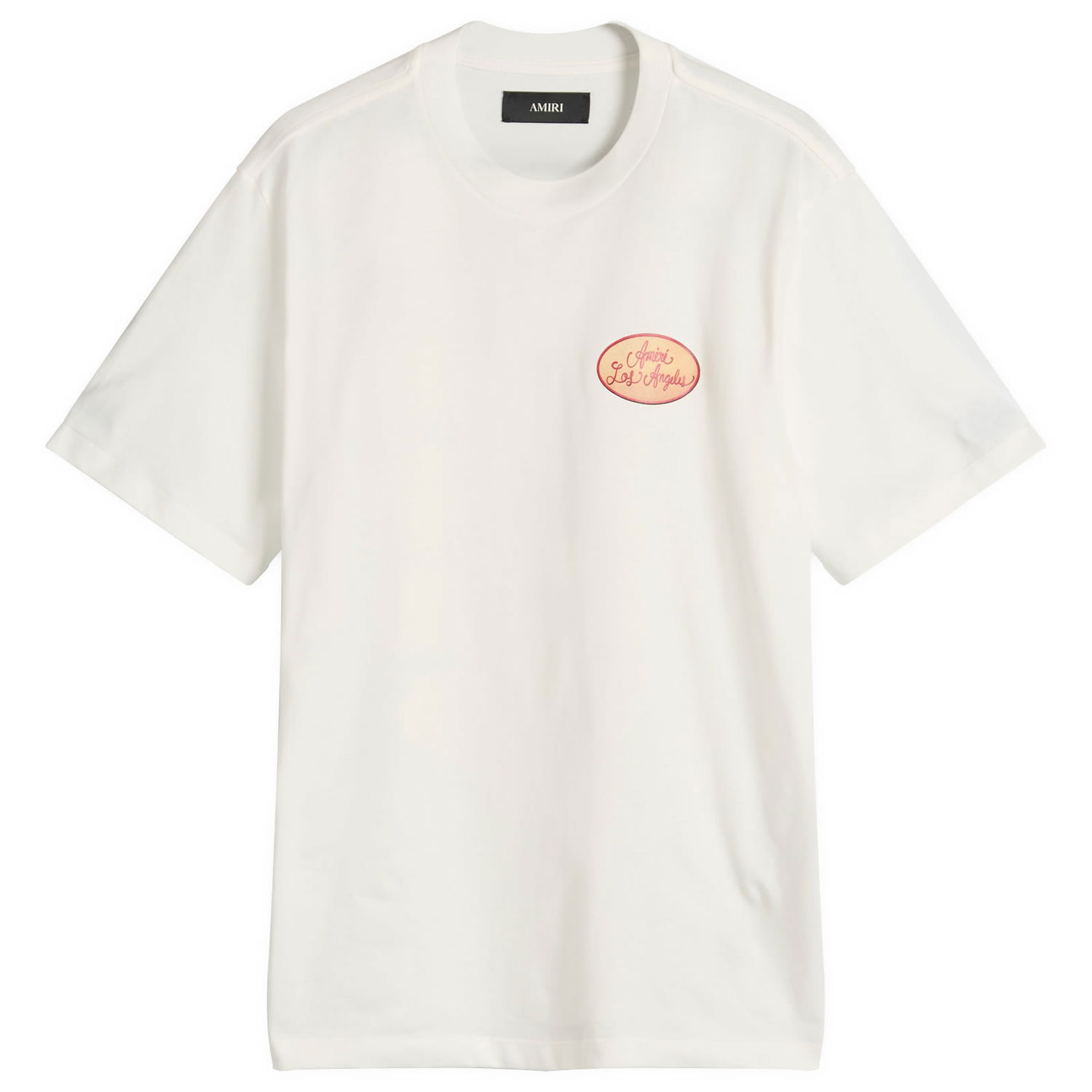 Tričko AMIRI AMIRI Station Patch T-Shirt, Size Large Biela | AMJYTE1201-Ivory, 0