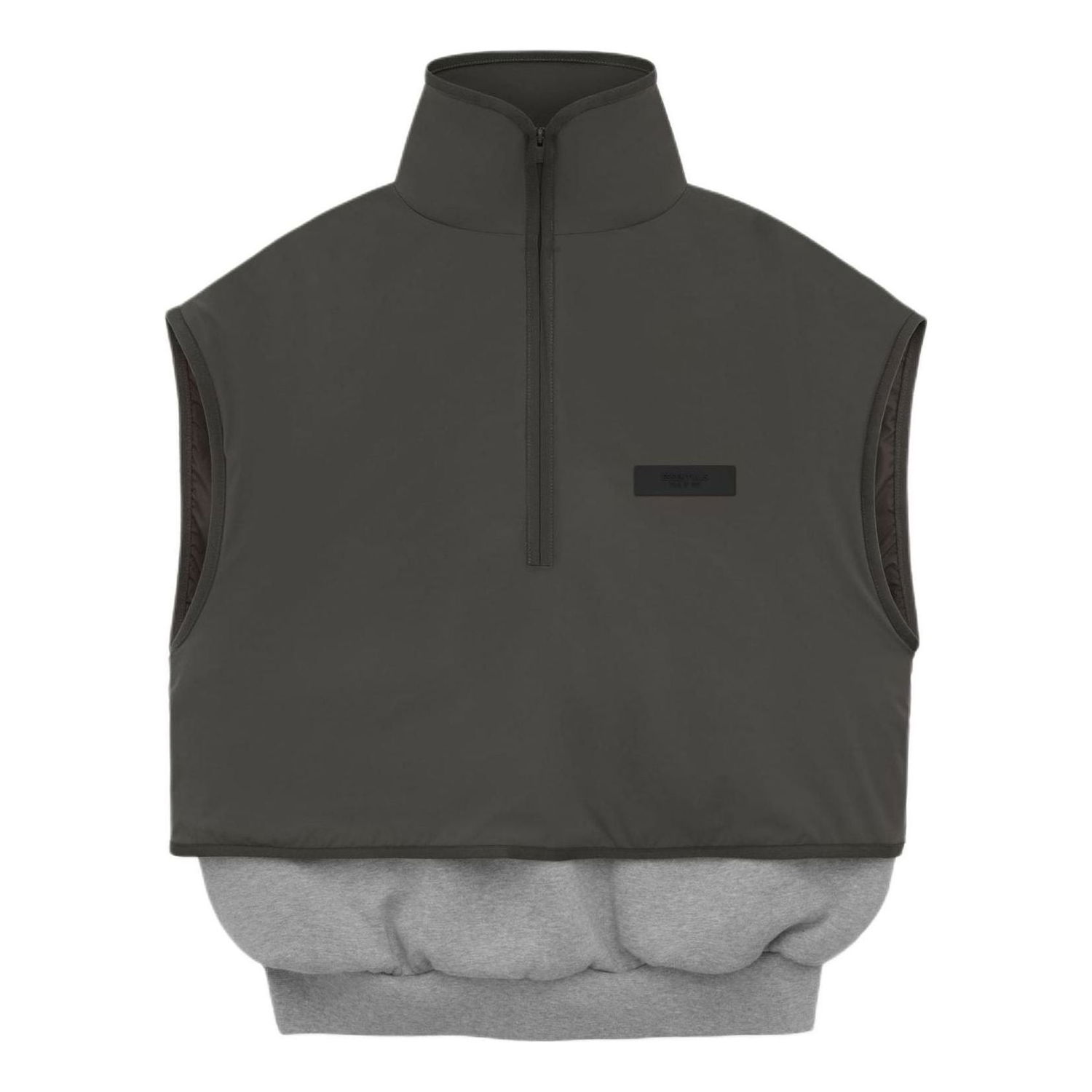 Vesta Fear of God Essentials Fleece Mockneck Vest Šedá | 202SP244293F, 0