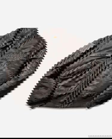 Bomber bunda Alpha Industries Slam Jam CWU-45 Heritage Chaos Is Order Bomber Jacket Šedá | 156156 04, 1