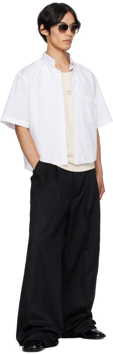 Košeľa Maison Margiela Maison Margiela Cropped Button-Up Shirt Biela | S50DR0012 S43001, 3