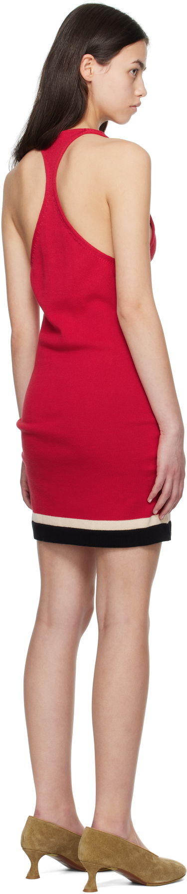 Šaty Bode Bode Port Knit Minidress Červená | WRS25KT029, 2