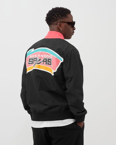Bomber bunda Mitchell & Ness NBA Authentic Warm Up Jacket San Antonio Spurs 1994-95 Čierna | AWJKGS18061-SASBLCK94, 1