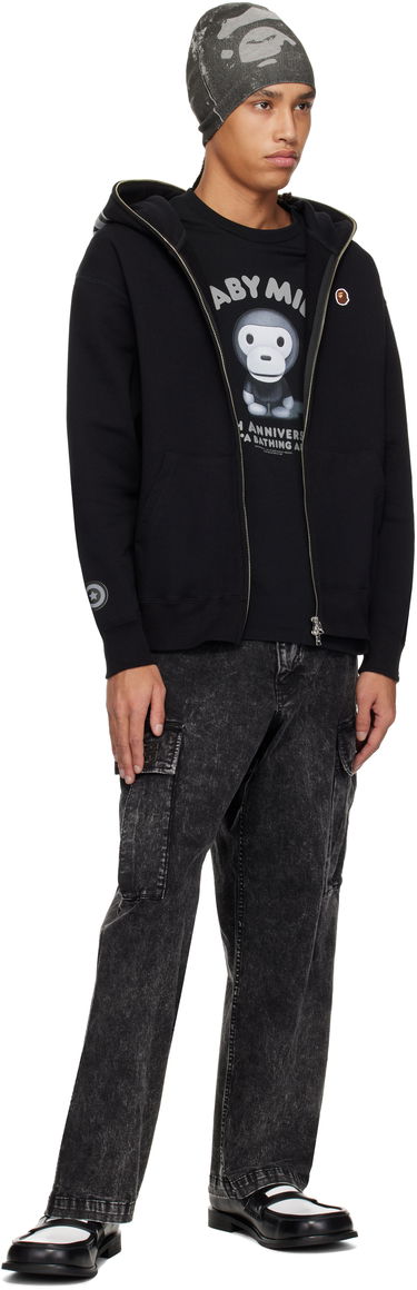 Cargo nohavice BAPE A Bathing Ape Garment Dyed Loose Fit Cargo Pants Čierna | 001PTK801012M, 3