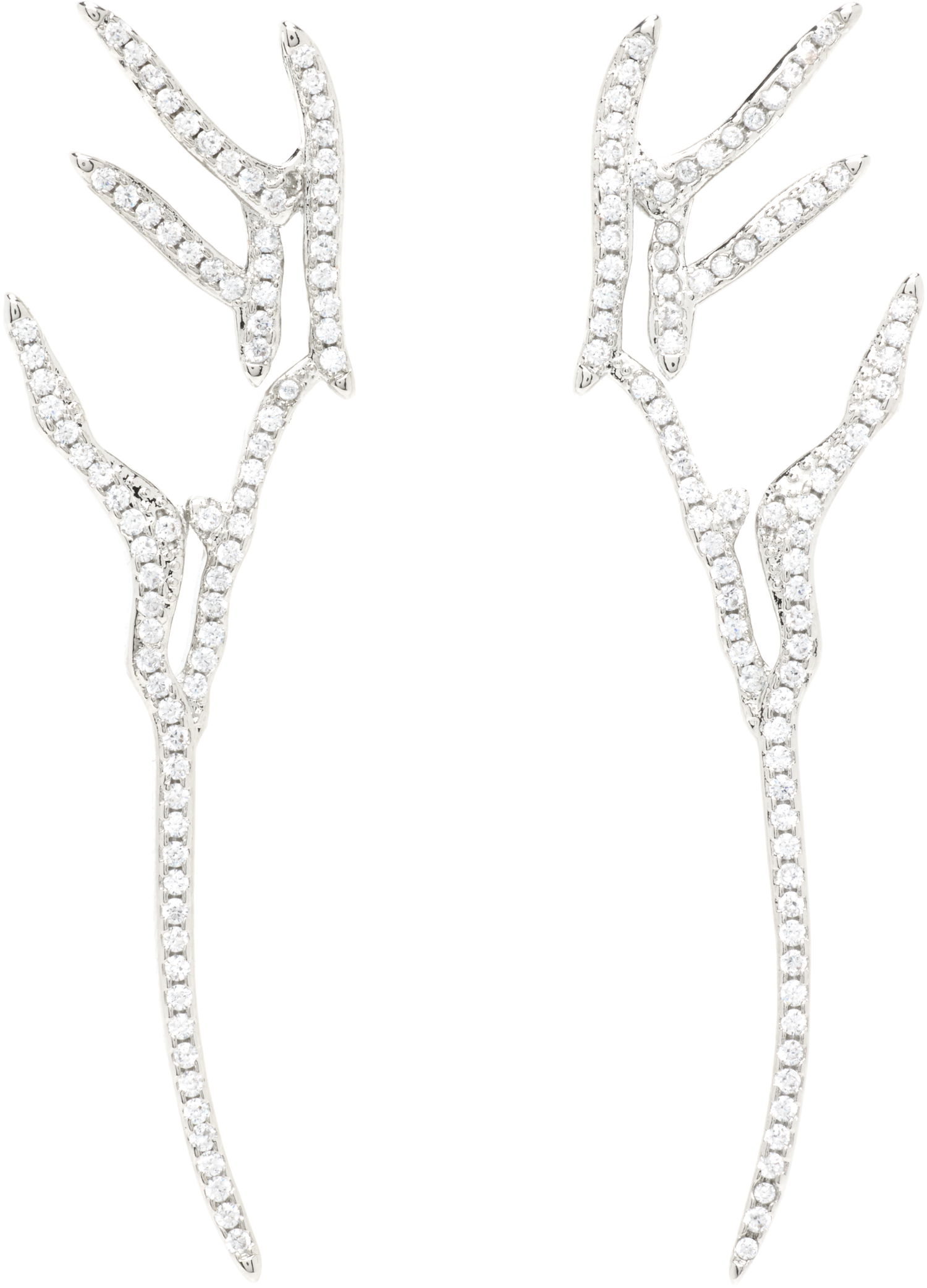 Náušnice Collina Strada Collina Strada Crystal Wing Earrings Biela | XX1096, 0