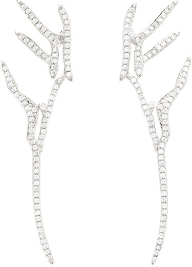 Náušnice Collina Strada Collina Strada Crystal Wing Earrings Biela | XX1096, 0