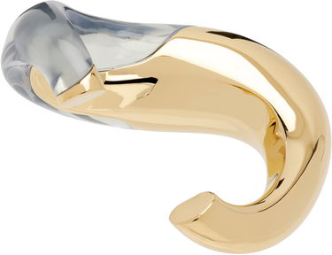 Náramok LANVIN Fargo Gold-Tone and Clear Resin Cuff Bracelet Metalická | AW-CJFBL3-REFG-E25, 1