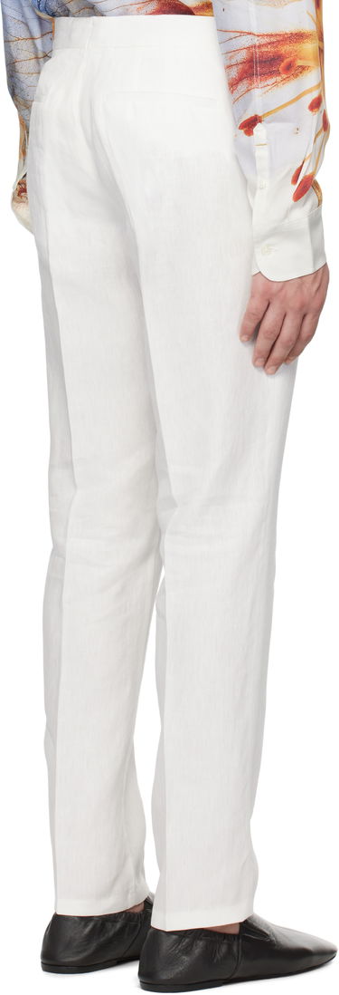 Nohavice Orlebar Brown Orlebar Brown Griffon Linen Trousers Biela | 280107, 2
