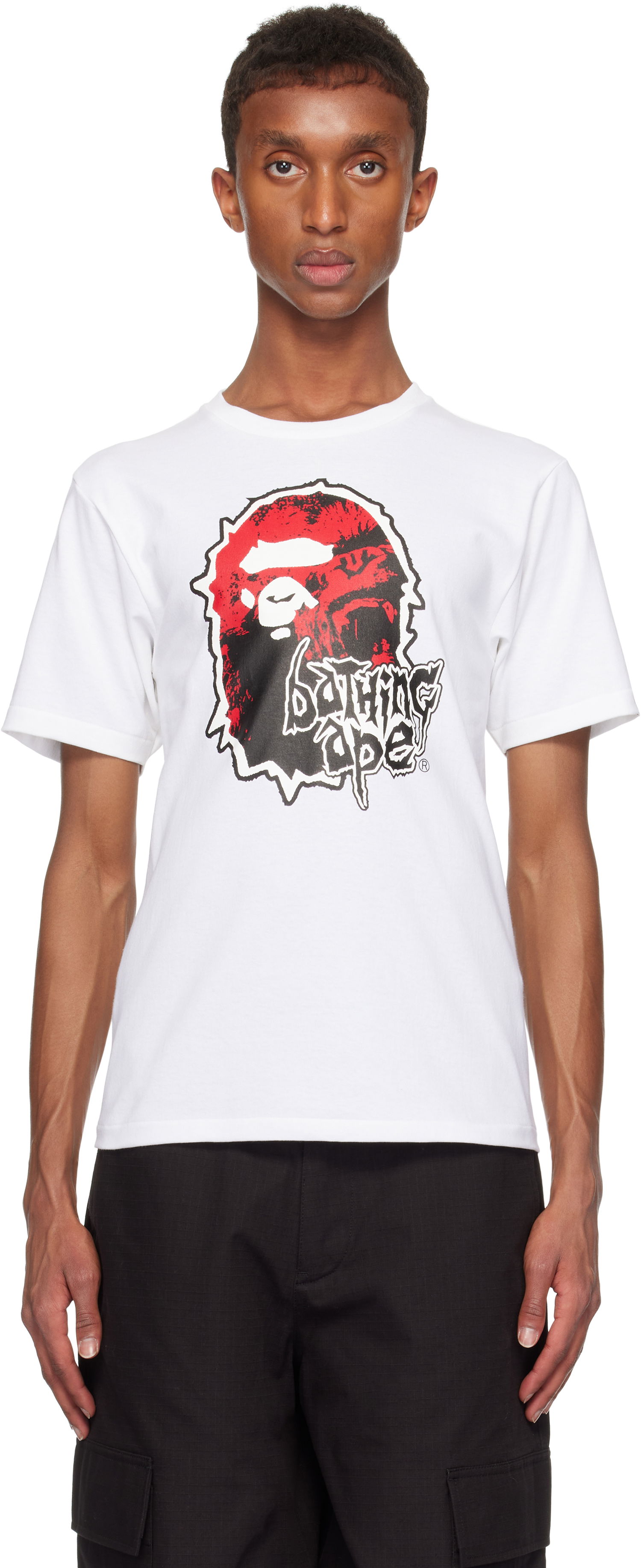 Tričko BAPE Ape Head Graphic T-shirt Biela | 001TEK301319M, 0