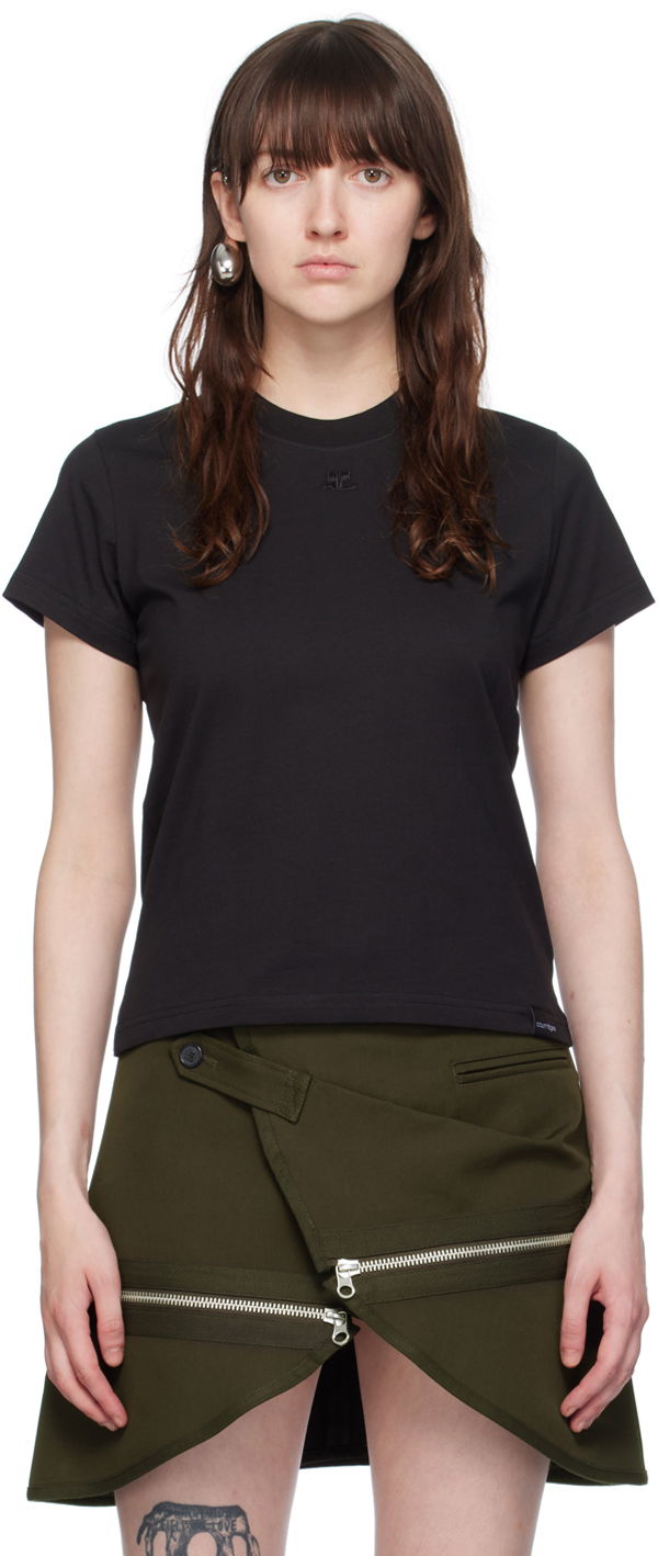 Tričko Courrèges Courrèges 'AC' Tee Čierna | 423JTS006JS0107, 0
