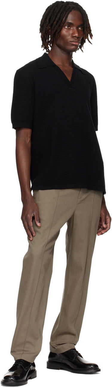 Polo tričko A.P.C. A.P.C. Livio Knit Polo Čierna | COGDK-H23413, 3