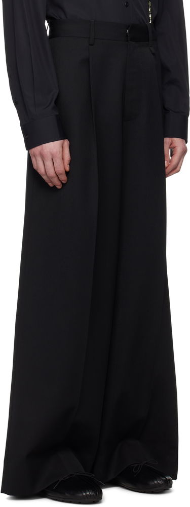 Nohavice Simone Rocha Simone Rocha Wide Leg Trousers Čierna | 4118 1217, 1