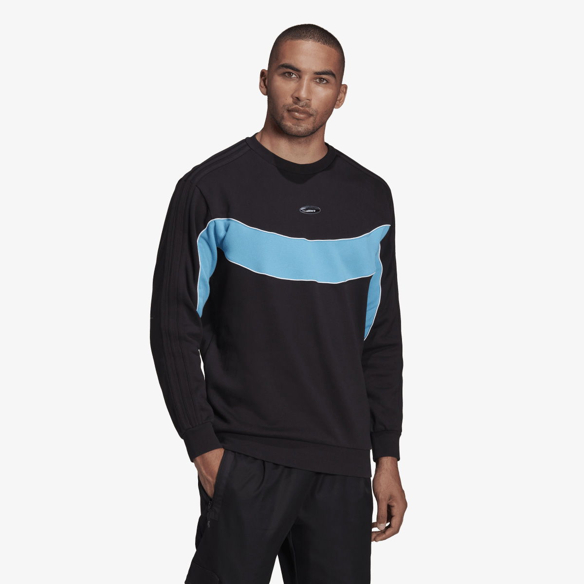 Mikina adidas Originals Q2 Crew Čierna | HC9491, 0