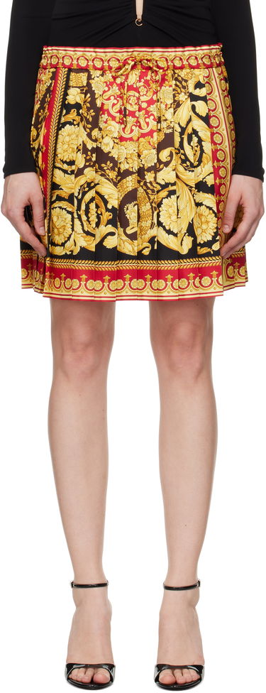 Sukňa Versace Versace Barocco 92 Foulard Silk Miniskirt Rôznofarebný | 1020295_1A15215, 0