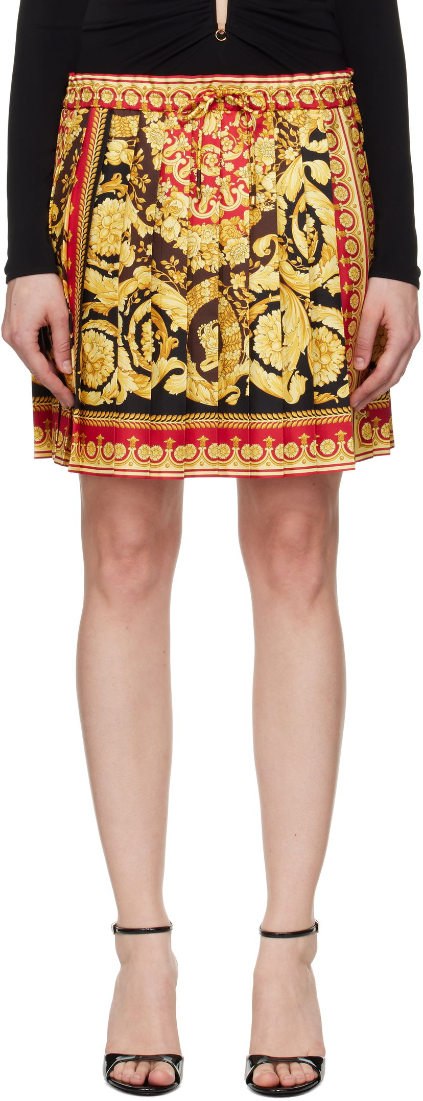 Sukňa Versace Versace Barocco 92 Foulard Silk Miniskirt Rôznofarebný | 1020295_1A15215