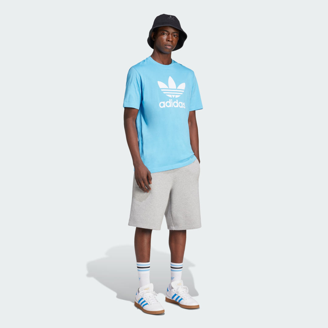 Tričko adidas Performance Adicolor Trefoil Modrá | IR7980, 1