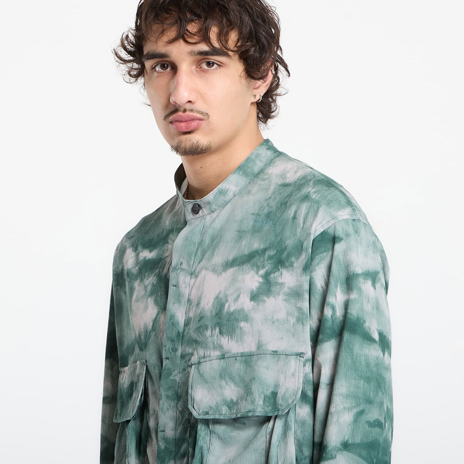 Košeľa Y-3 Y-3 Ut Aop Tie-Dye Band Collar Overshirt with Pockets Rôznofarebný | KC6759, 1