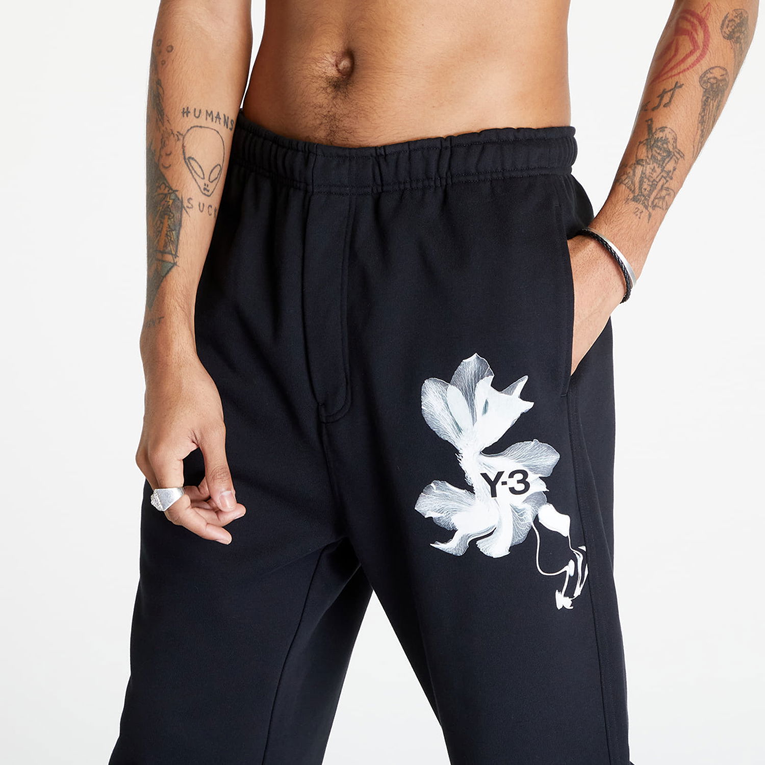 Tepláky Y-3 Graphic French Terry Pants UNISEX Čierna | IN4339, 1