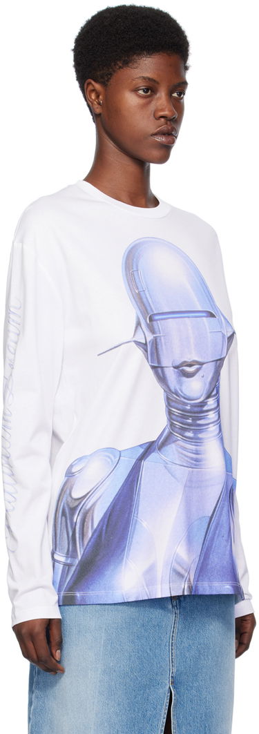 Tričko Stella McCartney Stella McCartney Graphic Long Sleeve T-Shirt Biela | 6J01613SPY83, 1