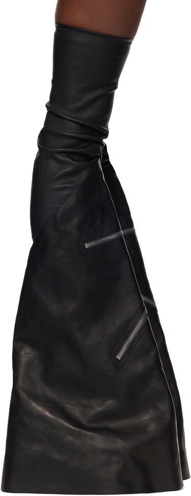 Ponožky Rick Owens Rick Owens Porterville Cargowedge Leather Boots Čierna | RR02D6849 LSLOO, 0